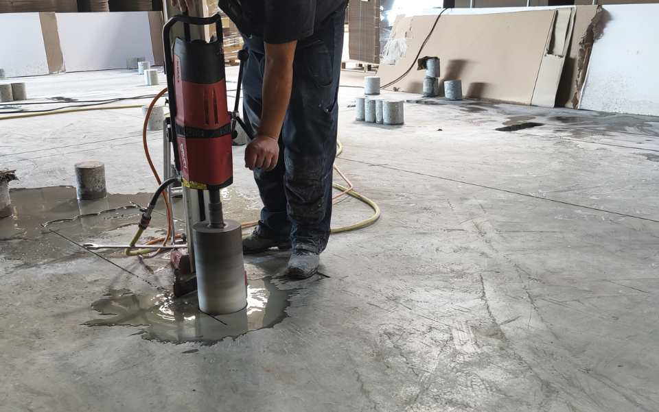 Carotare, Tăiere beton armat, zidărie și prefabricate